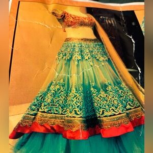 Beautiful latest designer Lehenga Choli duoetta ready to wear size medium